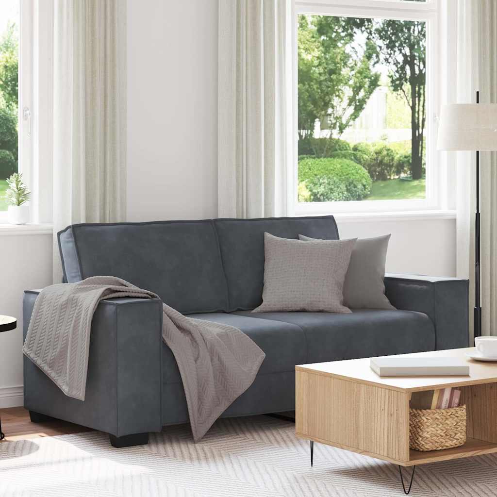 Dvosjed Sofa Tamno siva 180x78x84 cm Baršun