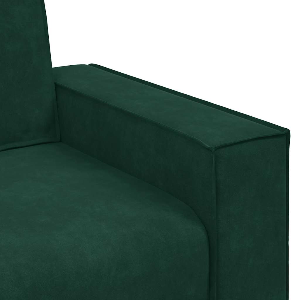 Dvosjed Sofa Tamnozelena 180x78x84 cm Baršun