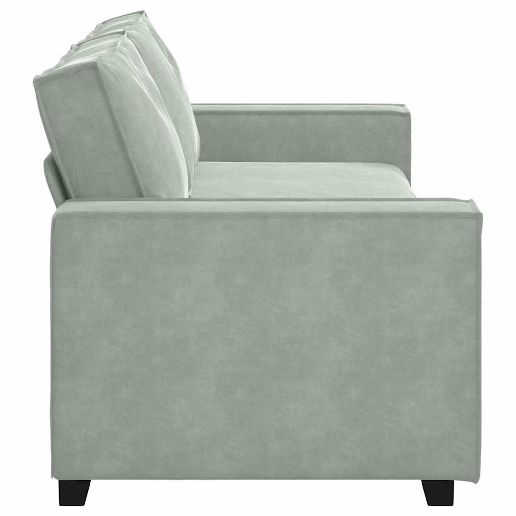 Trosjed Sofa Svijetlosiva 220x78x84 cm Baršun