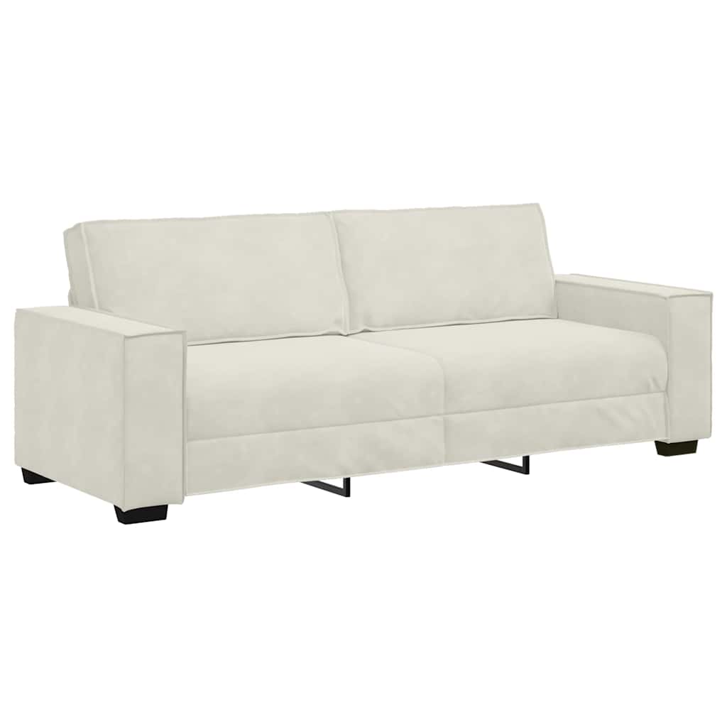 Trosjed Krem 220x78x84 cm Baršun