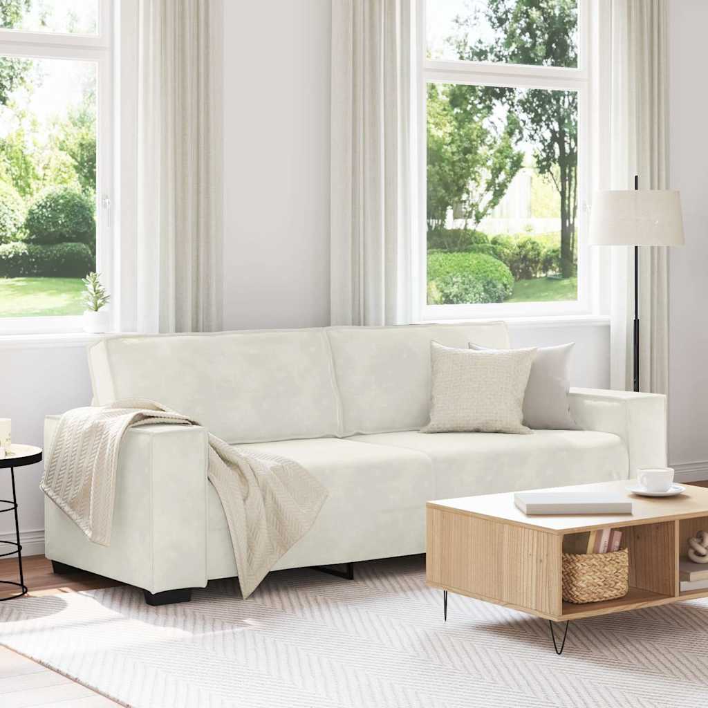 Trosjed Krem 220x78x84 cm Baršun