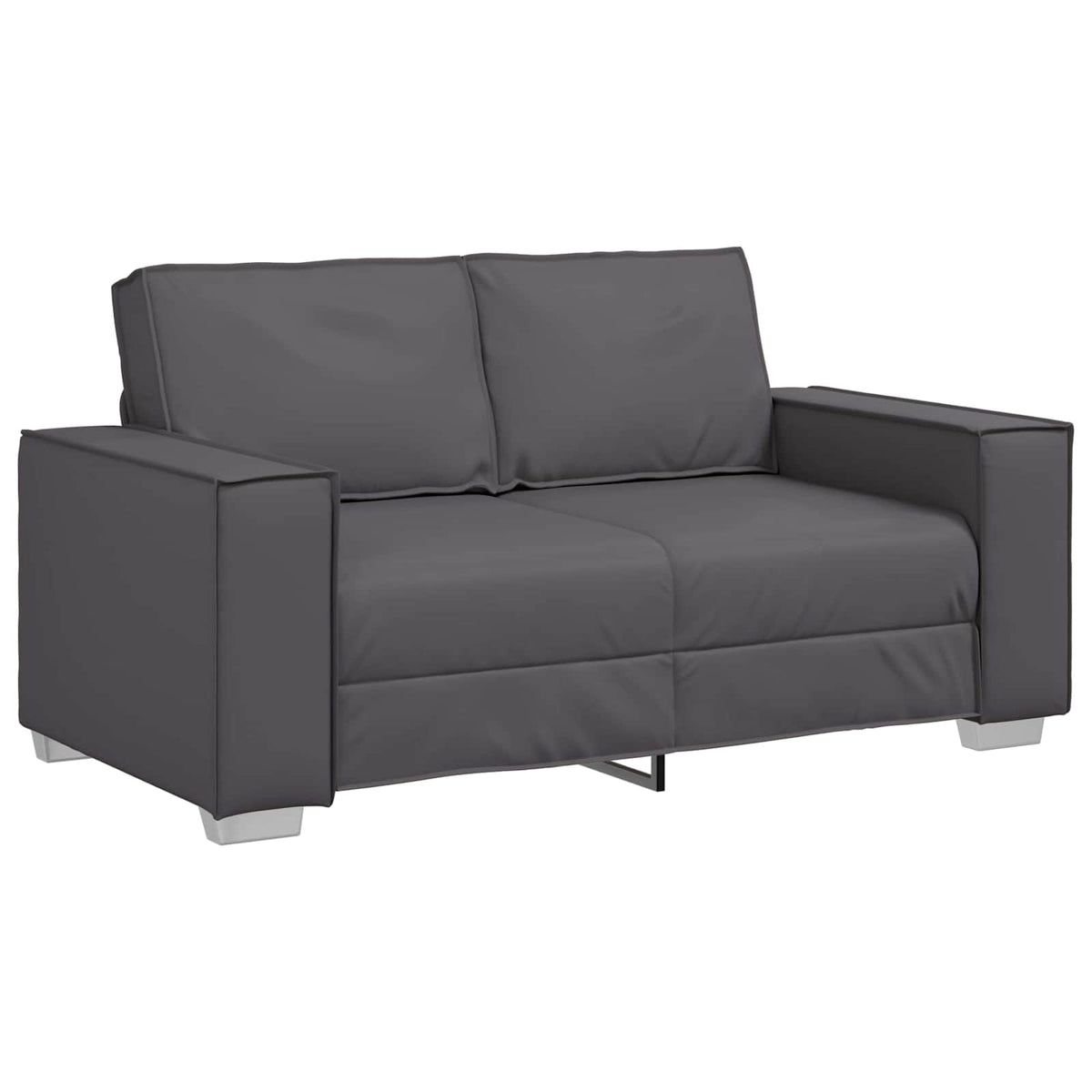 Dvosjed Sivi 160 cm Lažna koža