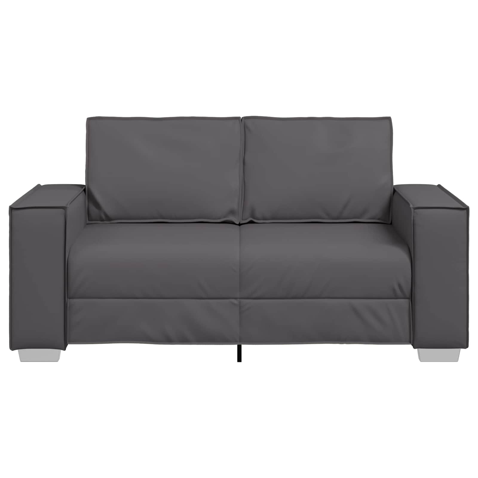 Dvosjed Sivi 160 cm Lažna koža