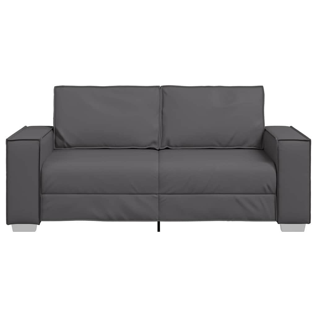 Dvosjed Sivi 180 cm Lažna koža