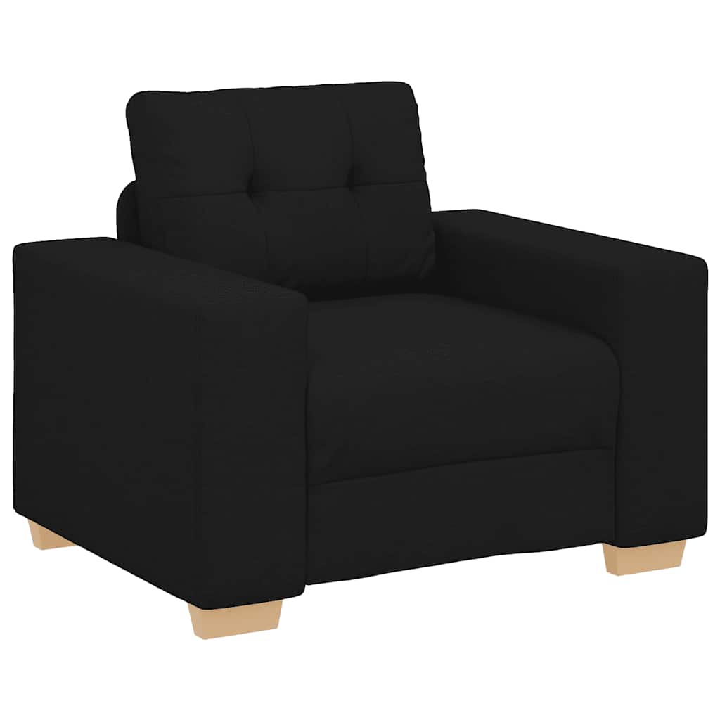 Sofa fotelja crna 100x78x80 cm tkanina