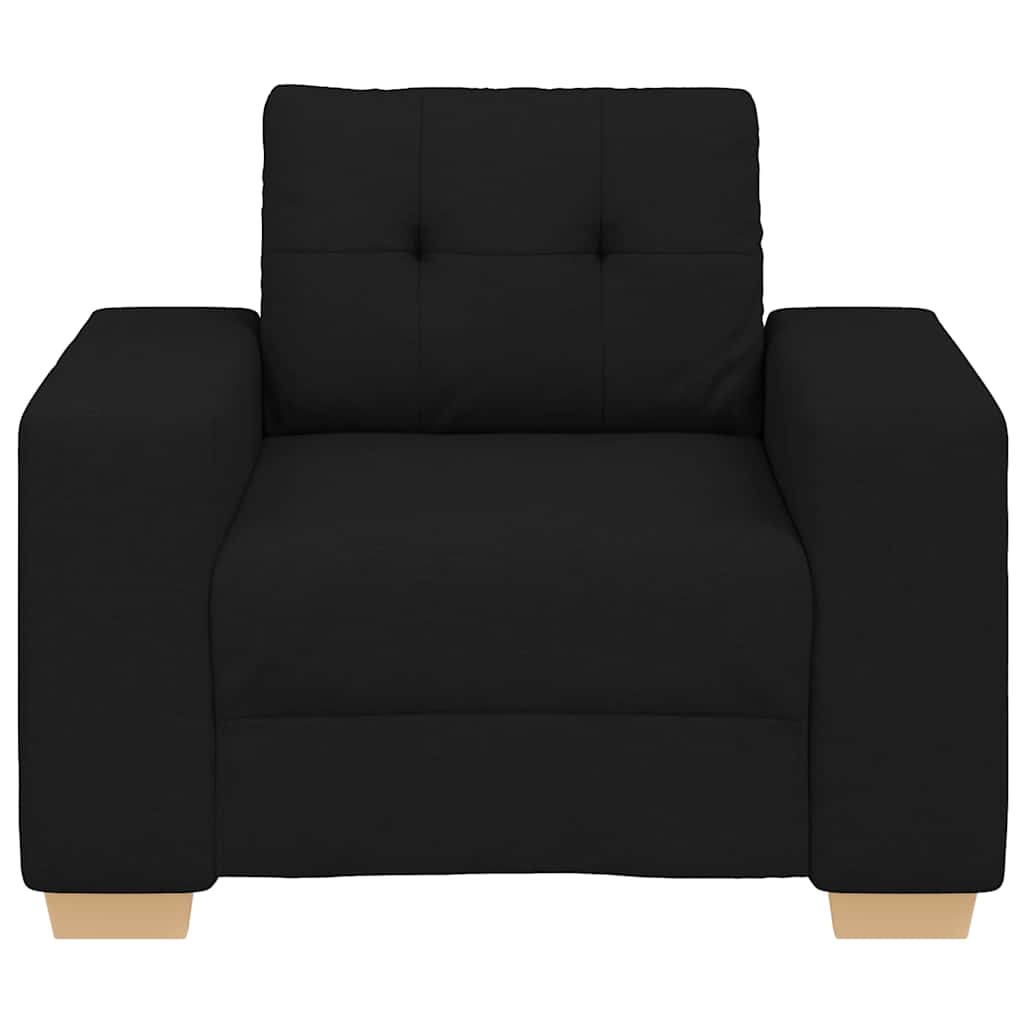 Sofa fotelja crna 100x78x80 cm tkanina