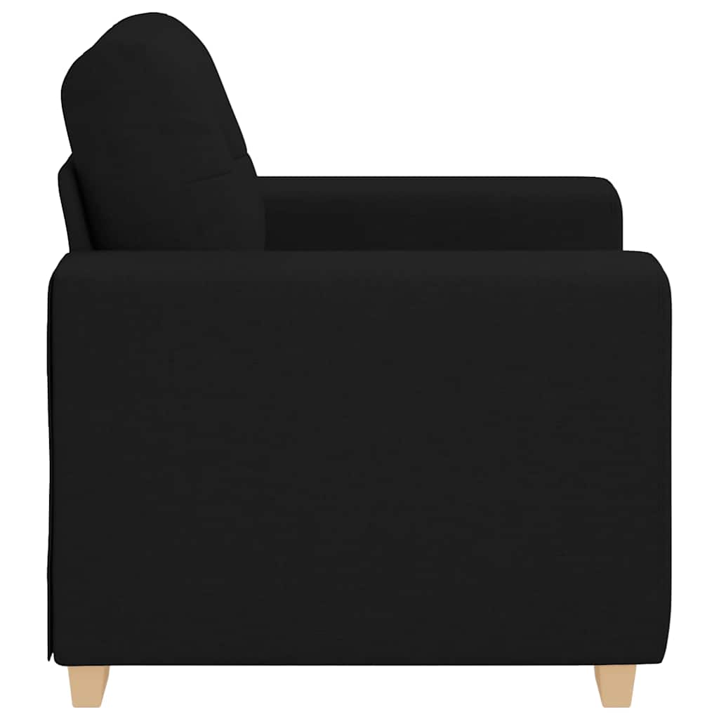 Sofa fotelja crna 100x78x80 cm tkanina
