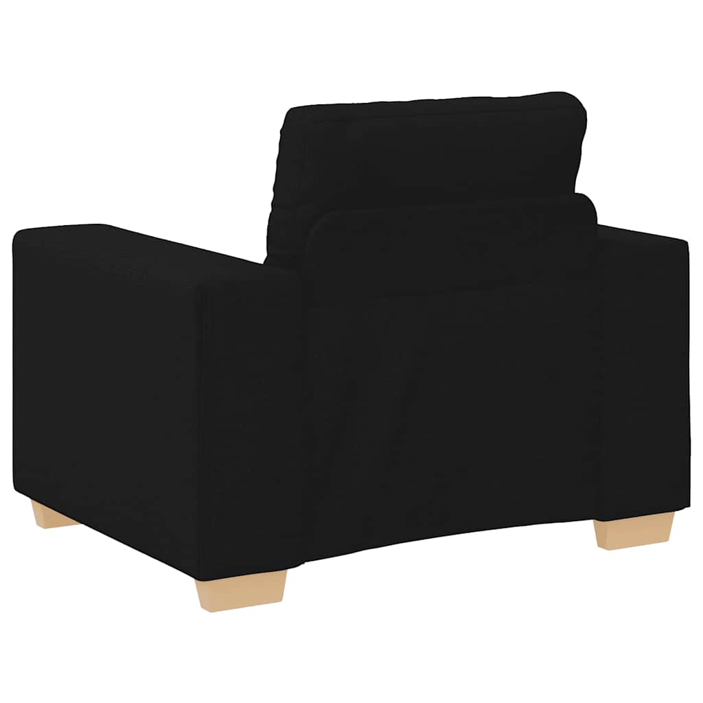 Sofa fotelja crna 100x78x80 cm tkanina