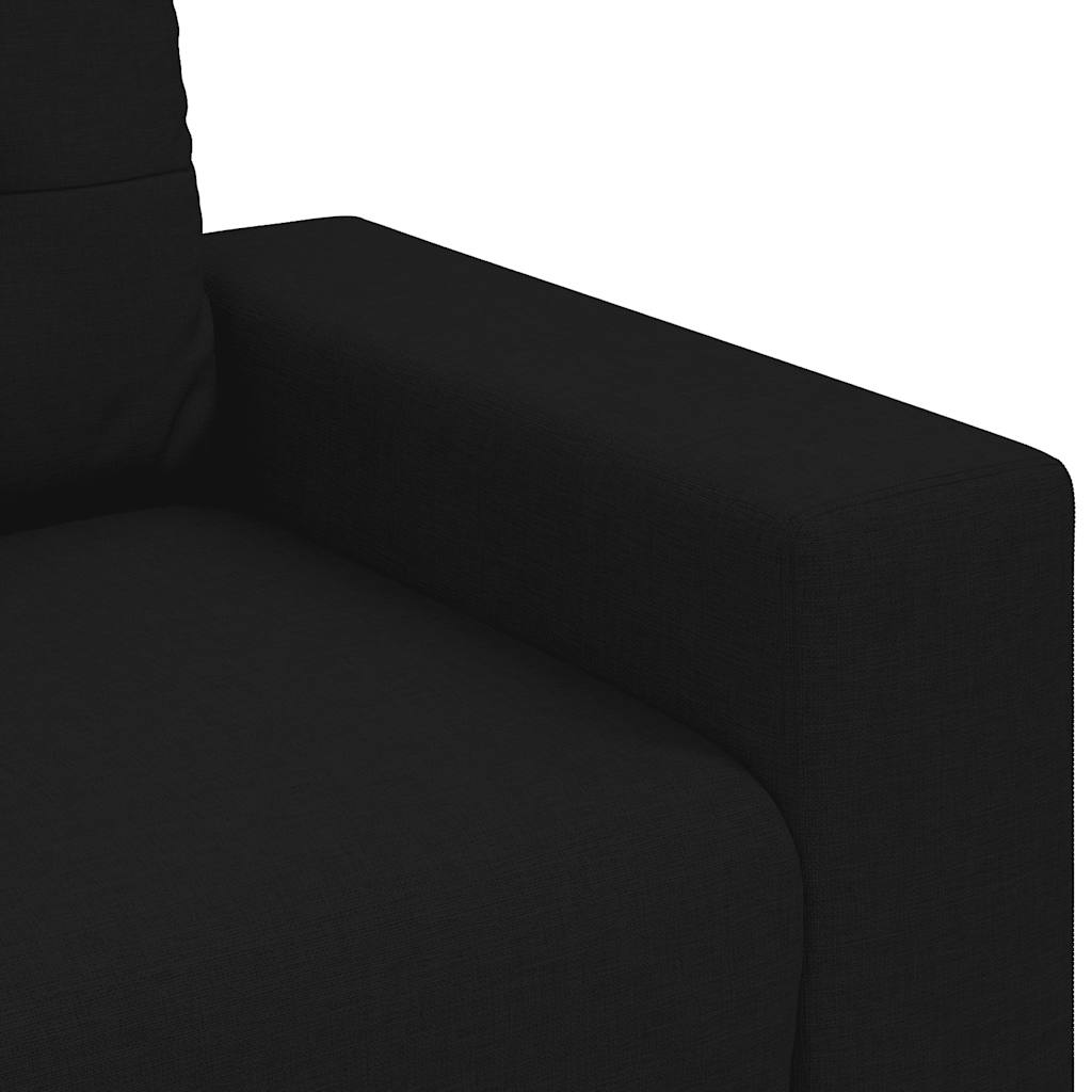 Sofa fotelja crna 100x78x80 cm tkanina