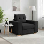 Sofa fotelja crna 100x78x80 cm tkanina