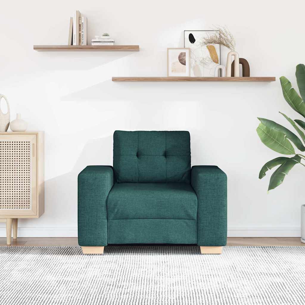 Sofa fotelja tamnozelena 100x78x80 cm tkanina
