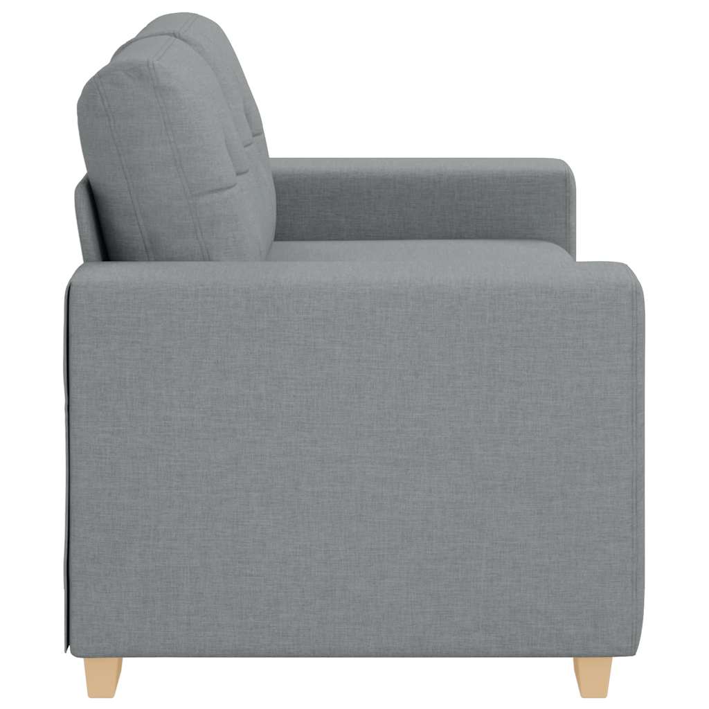 Dvosjed svijetlosiva 160x77x82 cm tkanina