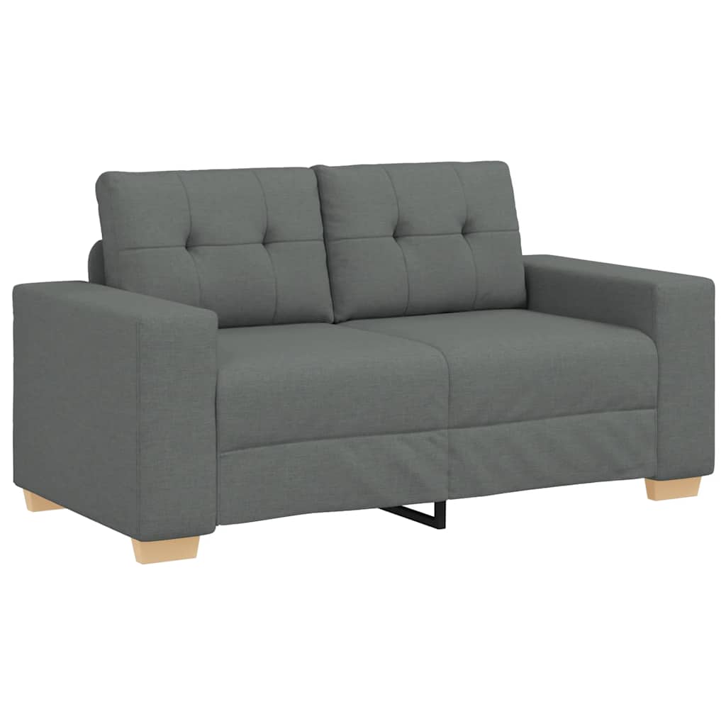Dvosjed tamno sivi 160x77x82 cm tkanina