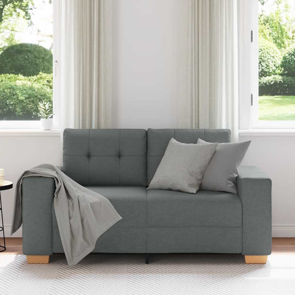 Dvosjed tamno sivi 160x77x82 cm tkanina