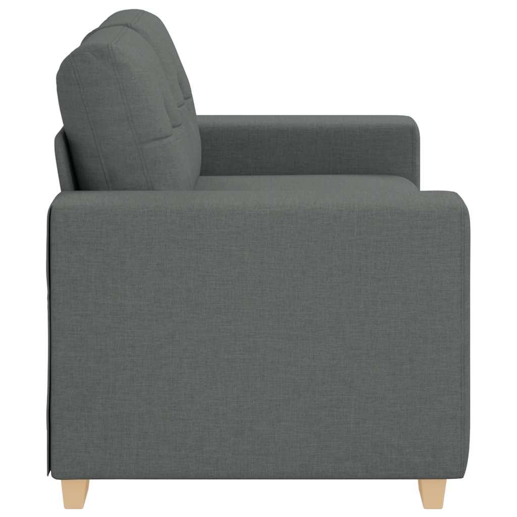Dvosjed tamno sivi 160x77x82 cm tkanina