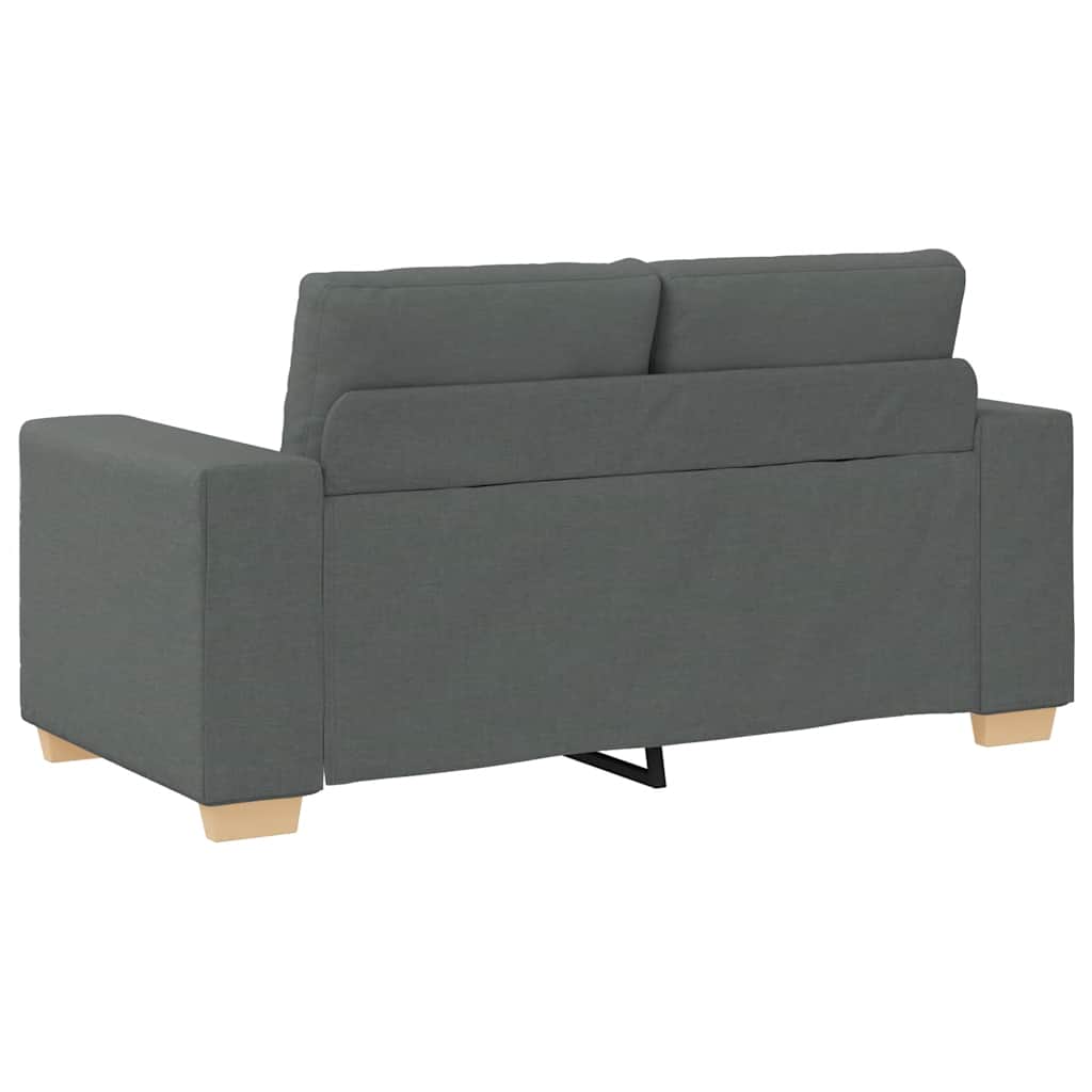 Dvosjed tamno sivi 160x77x82 cm tkanina