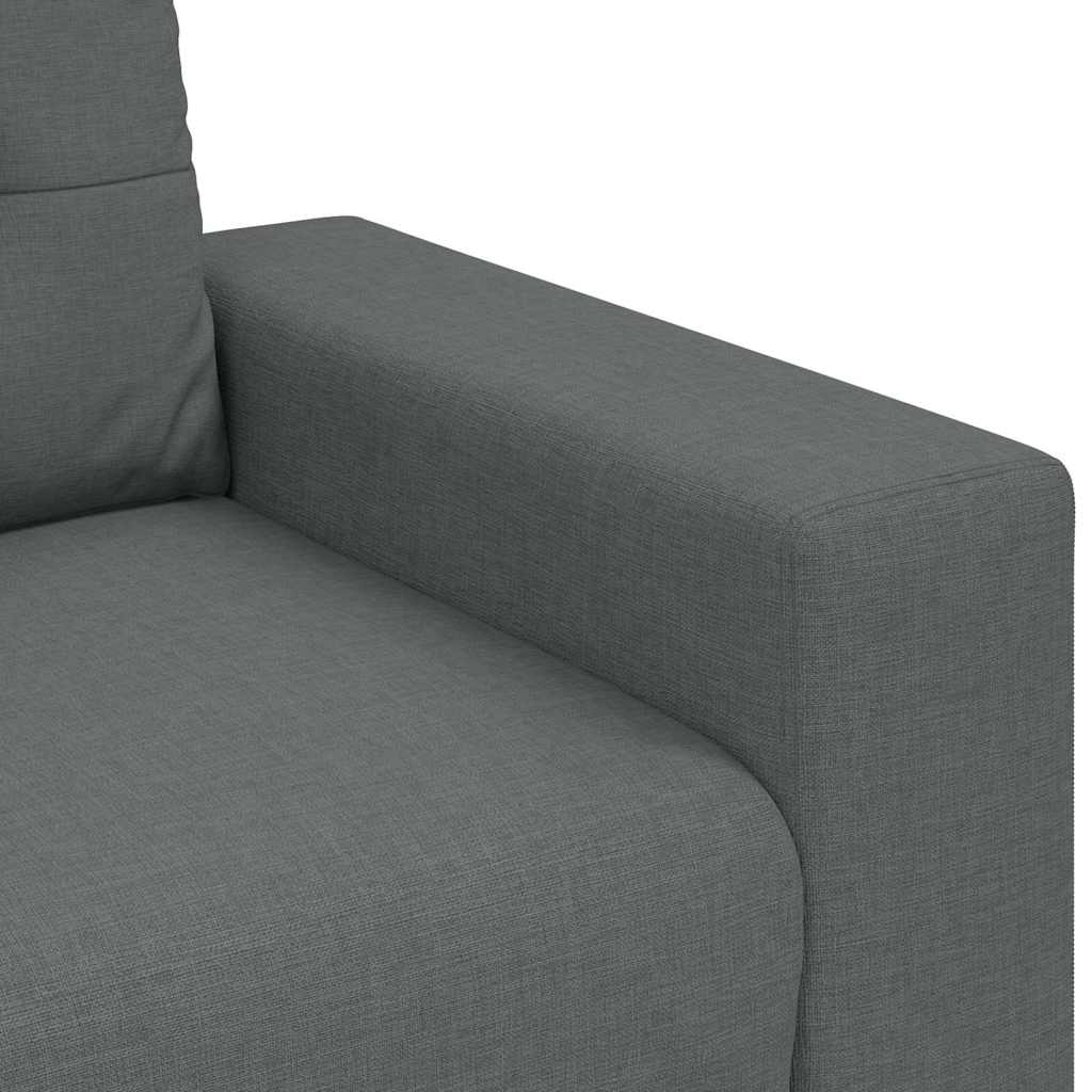 Dvosjed tamno sivi 160x77x82 cm tkanina