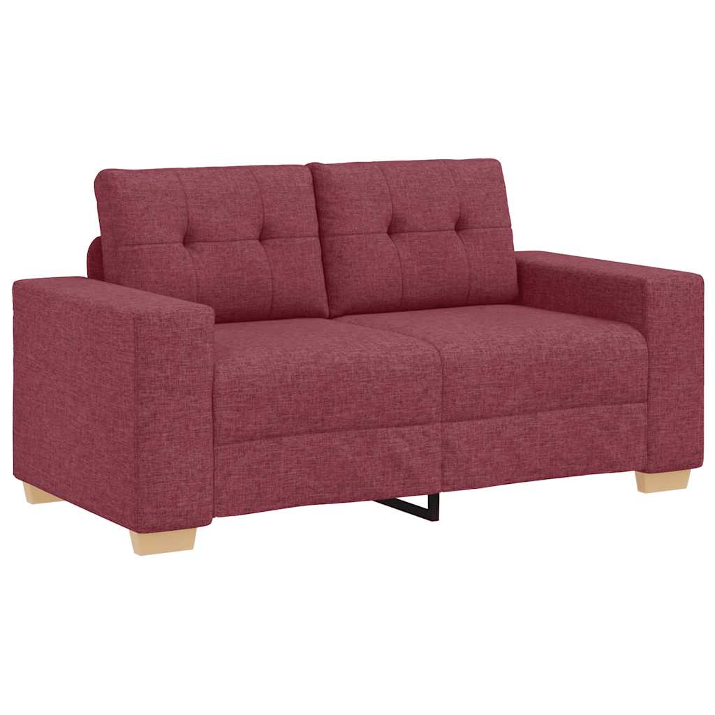 Dvosjed, sofa, vino crvena, 160x77x82 cm, tkanina
