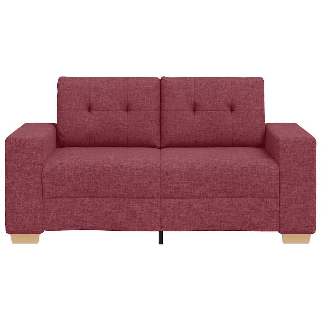 Dvosjed, sofa, vino crvena, 160x77x82 cm, tkanina