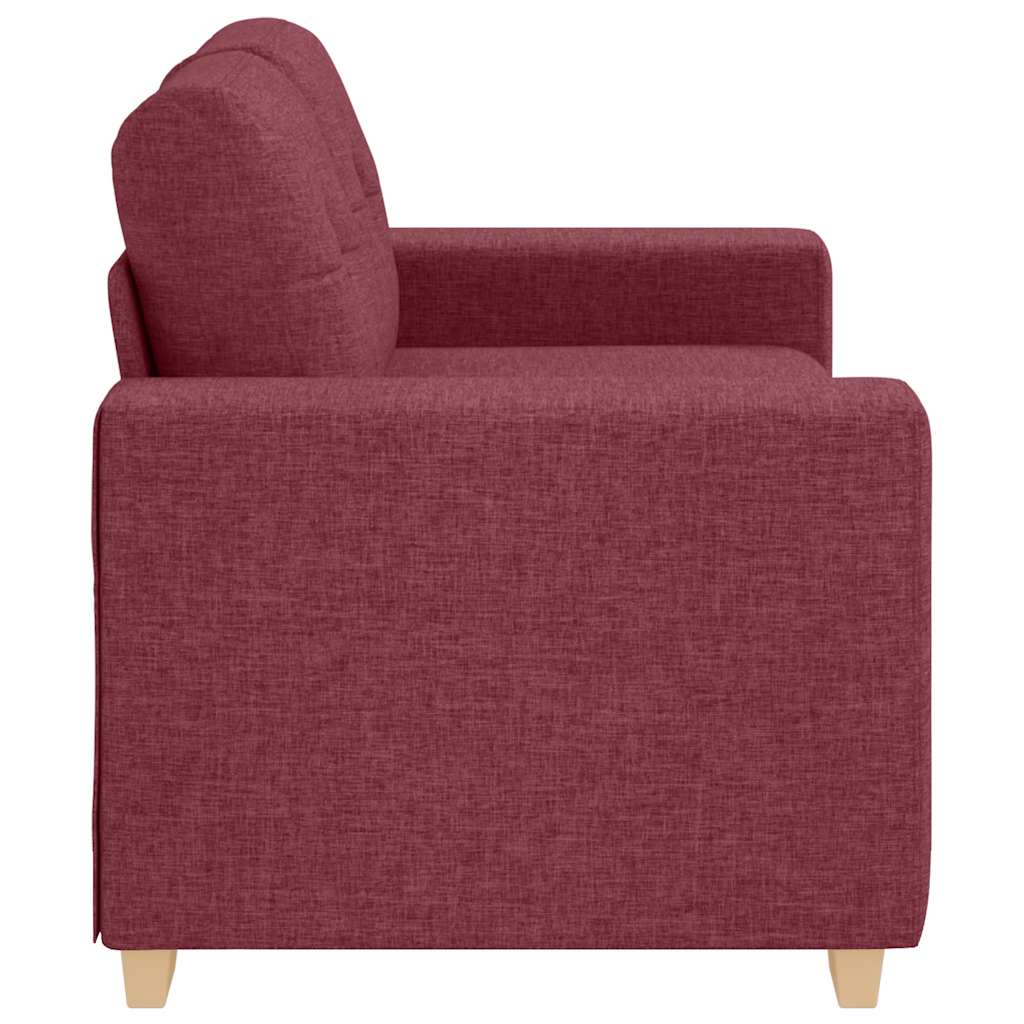 Dvosjed, sofa, vino crvena, 160x77x82 cm, tkanina
