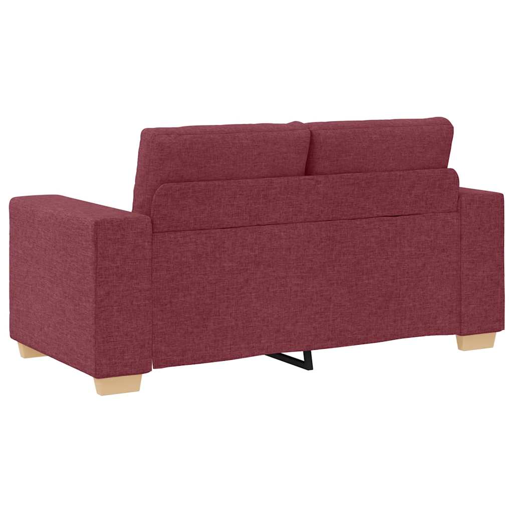 Dvosjed, sofa, vino crvena, 160x77x82 cm, tkanina