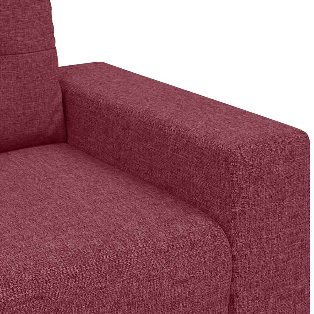 Dvosjed, sofa, vino crvena, 160x77x82 cm, tkanina