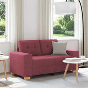 Dvosjed, sofa, vino crvena, 160x77x82 cm, tkanina
