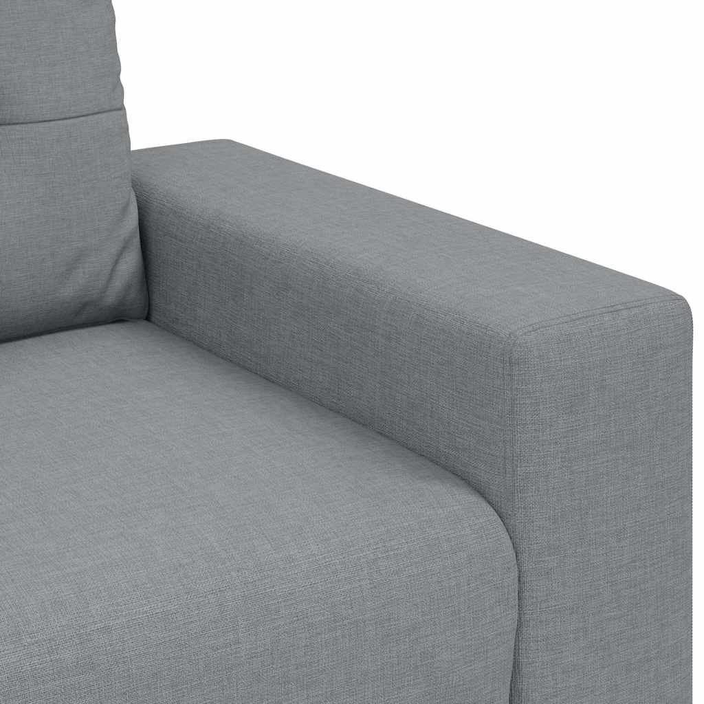 Dvosjed svijetlosiva 180x77x82 cm tkanina