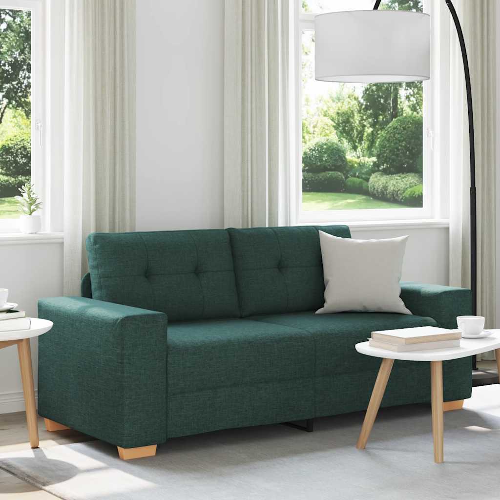 Dvosjed tamnozelene boje 180x77x82 cm tkanina