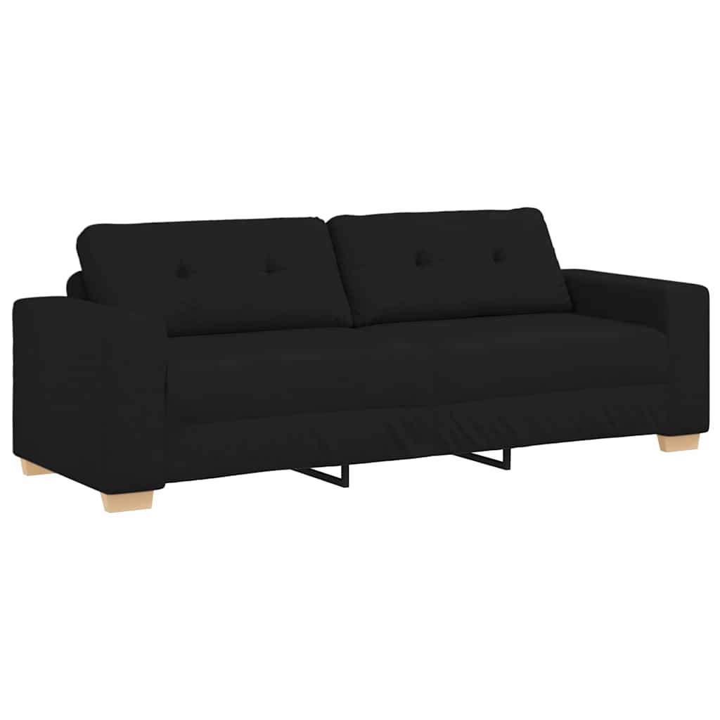 Trosjed Kauč Crna 220x78x80 cm Tkanina