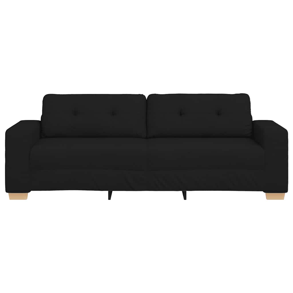 Trosjed Kauč Crna 220x78x80 cm Tkanina