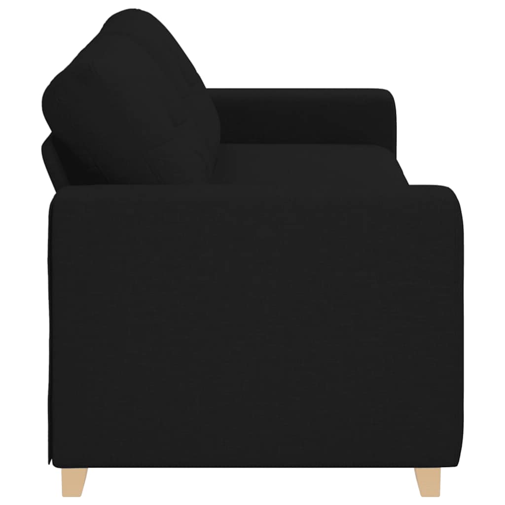 Trosjed Kauč Crna 220x78x80 cm Tkanina