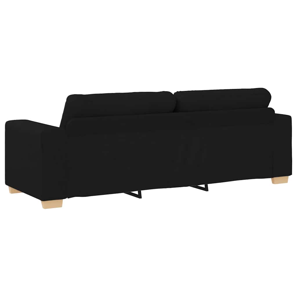 Trosjed Kauč Crna 220x78x80 cm Tkanina