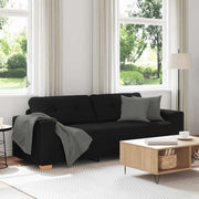 Trosjed Kauč Crna 220x78x80 cm Tkanina