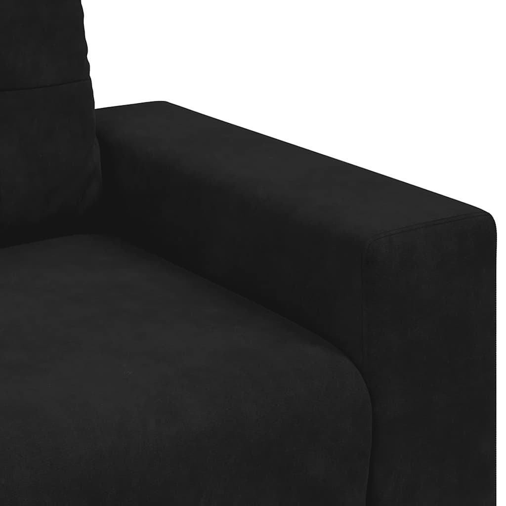 Sofa fotelja crna 100x78x80 cm baršun