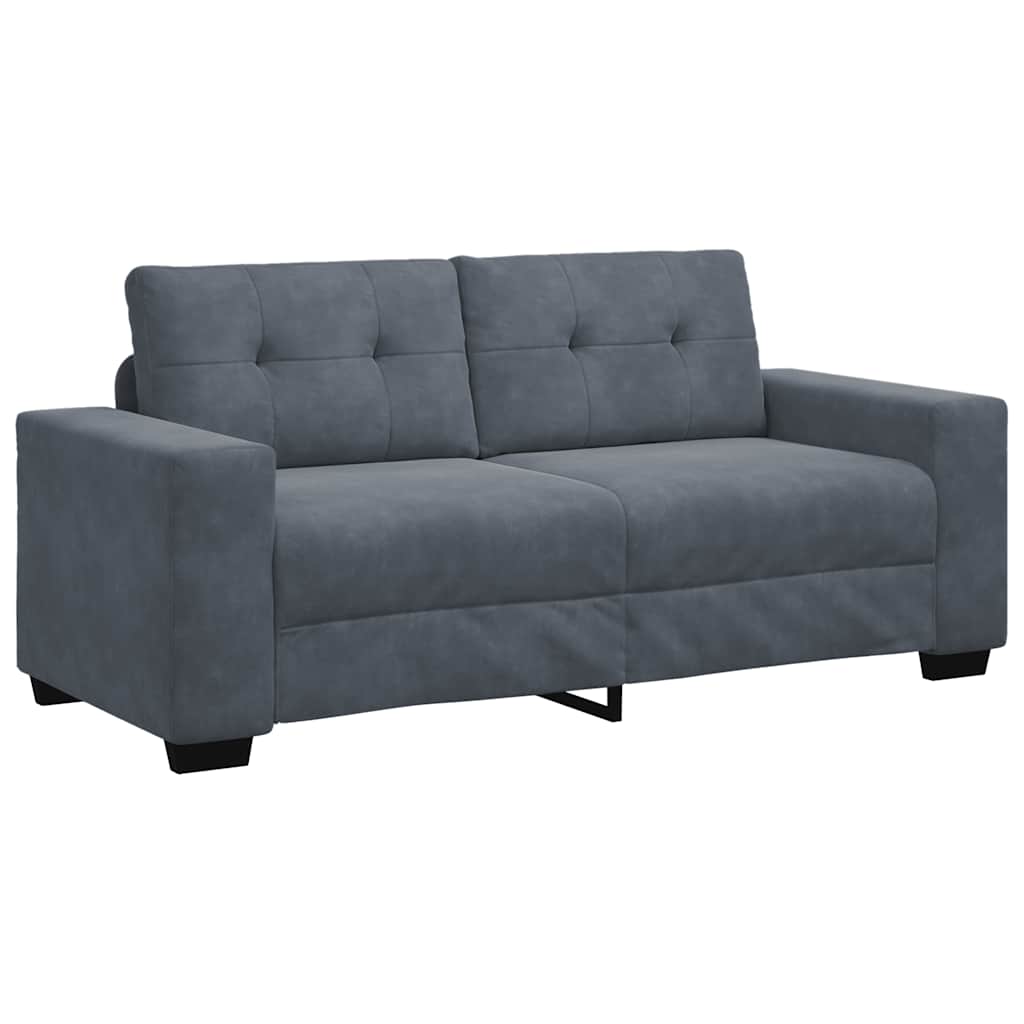 Dvosjed tamno sivi 180x77x82 cm baršun
