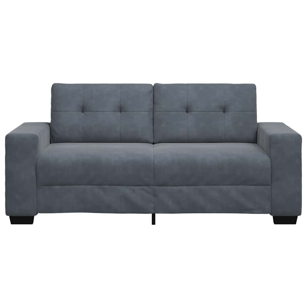Dvosjed tamno sivi 180x77x82 cm baršun