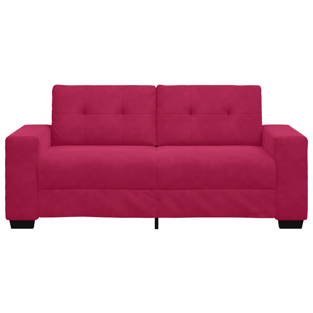 Dvosjed, sofa, vino crvena, 180x77x82 cm, baršun