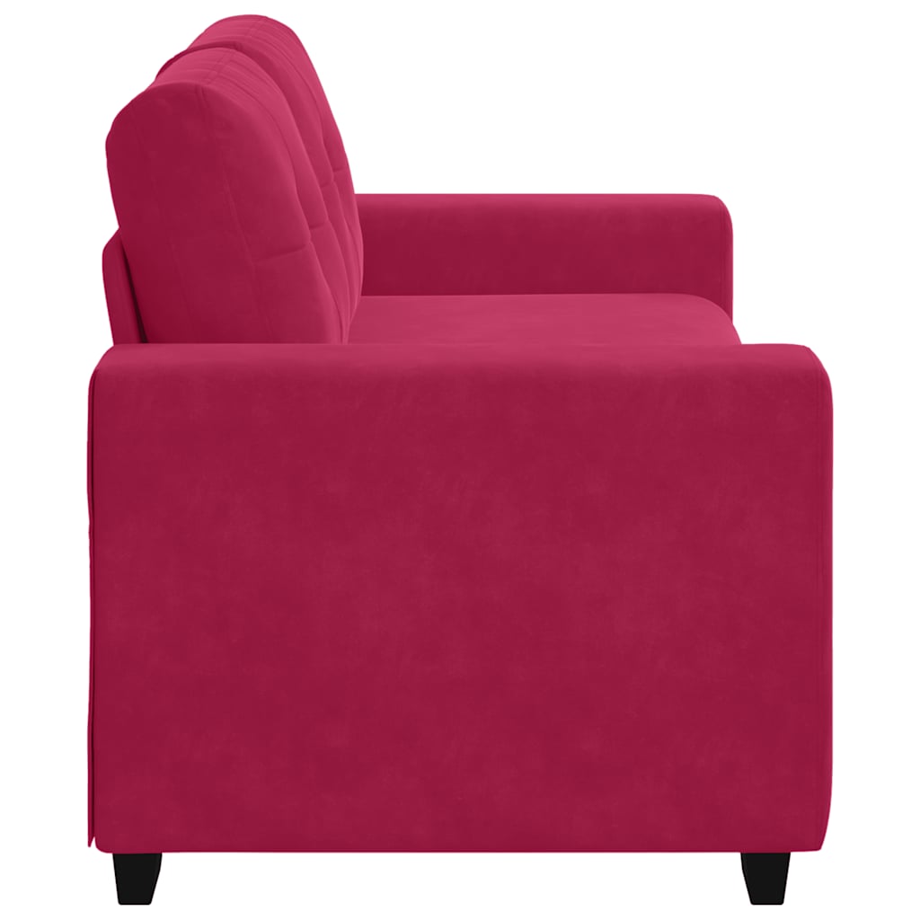 Dvosjed, sofa, vino crvena, 180x77x82 cm, baršun