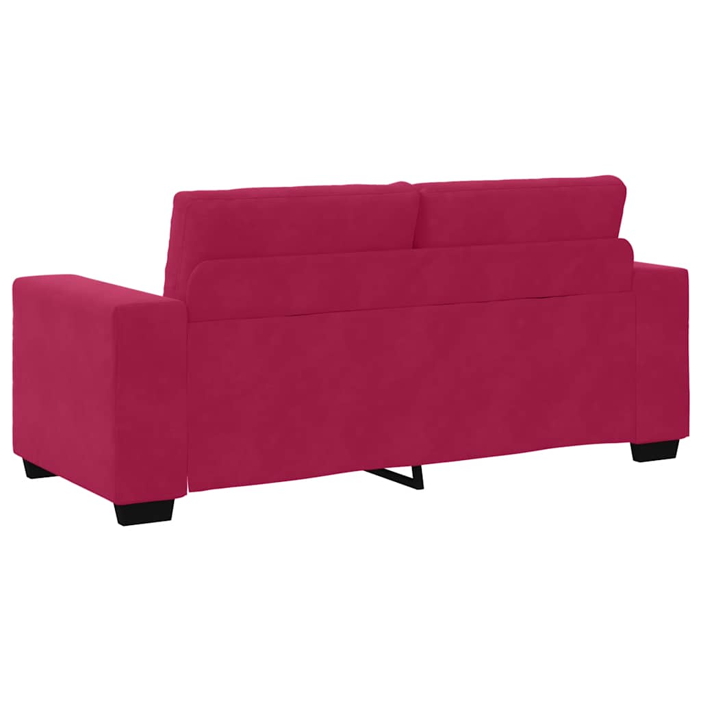 Dvosjed, sofa, vino crvena, 180x77x82 cm, baršun