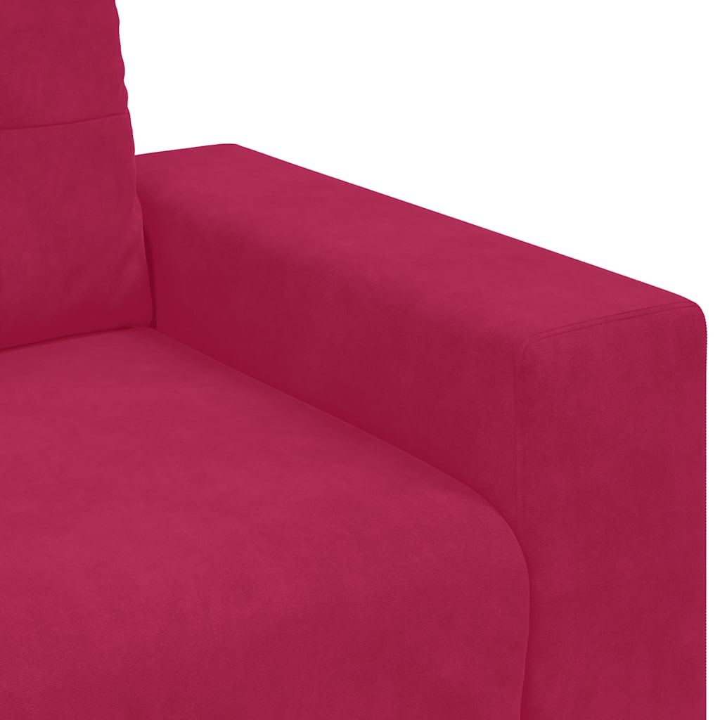 Dvosjed, sofa, vino crvena, 180x77x82 cm, baršun