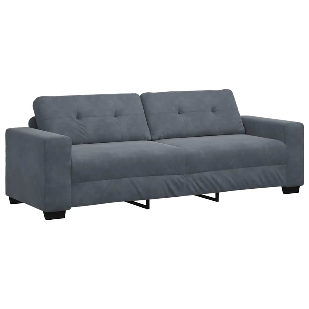 Trosjed Tamno sivi 220x78x80 cm Baršun