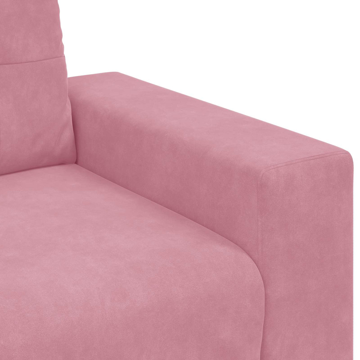 Sofa za 3 osobe Ružičasta 220 cm Baršun