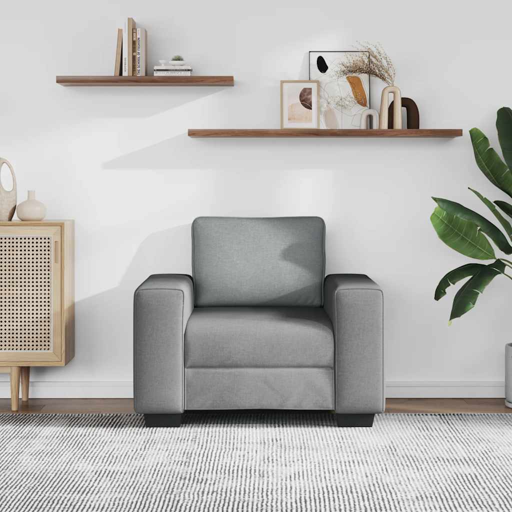 Sofa fotelja svijetlosiva 100x77x82 cm tkanina