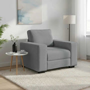Sofa fotelja svijetlosiva 100x77x82 cm tkanina