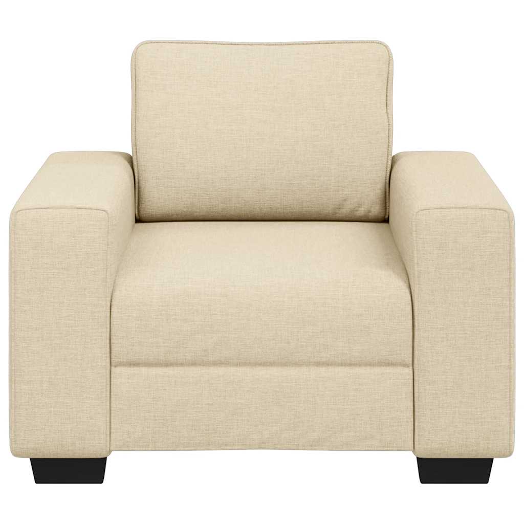 Sofa fotelja krem 100x77x82 cm tkanina