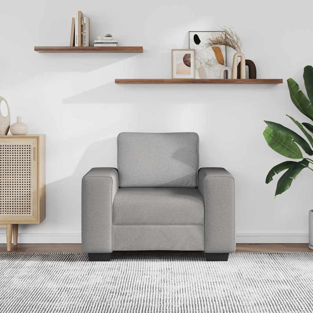 Sofa fotelja siva 100x77x82 cm tkanina