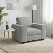 Sofa fotelja siva 100x77x82 cm tkanina