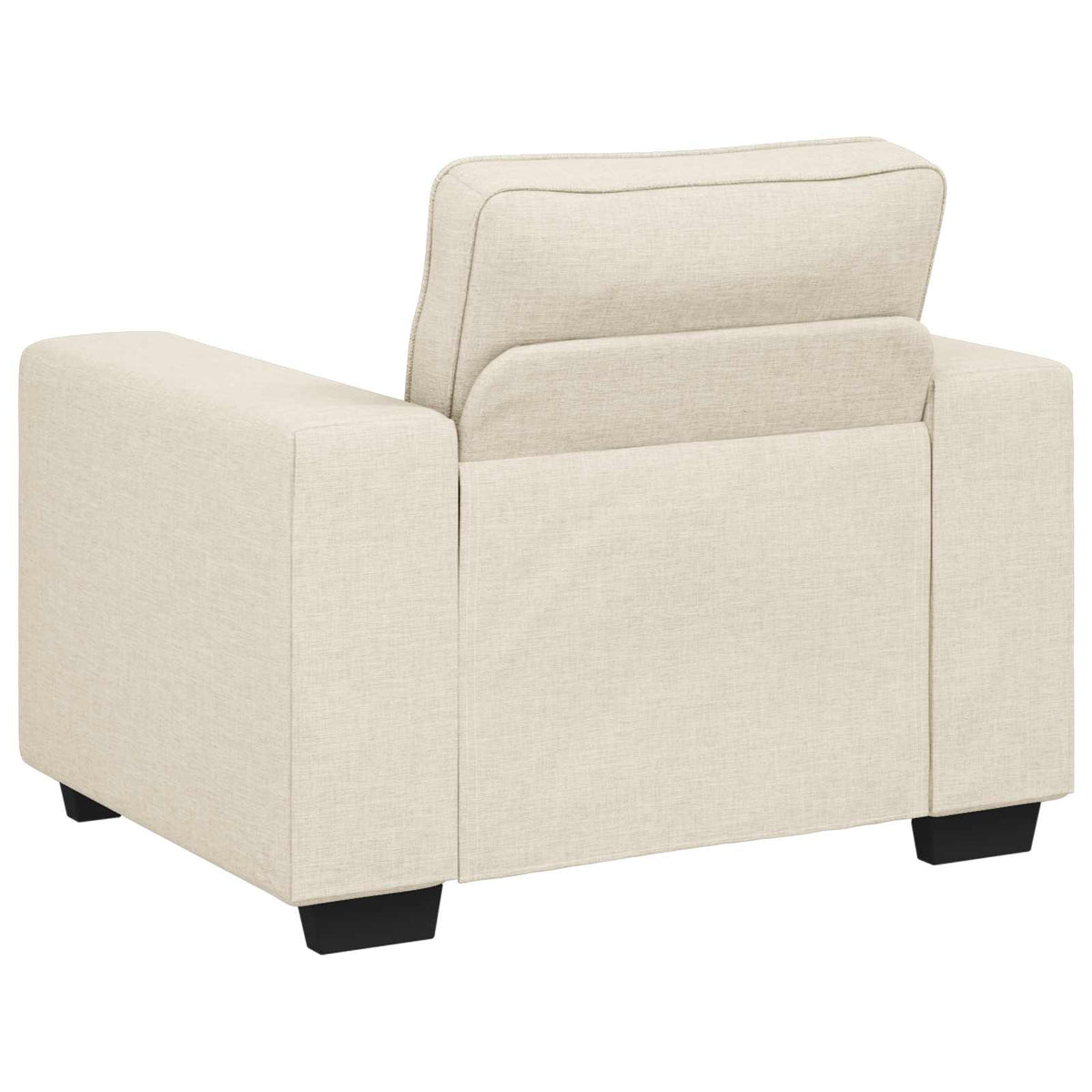 Sofa 2 pcs Bež 221 x 80 x 82 cm Platnasta tkanina
