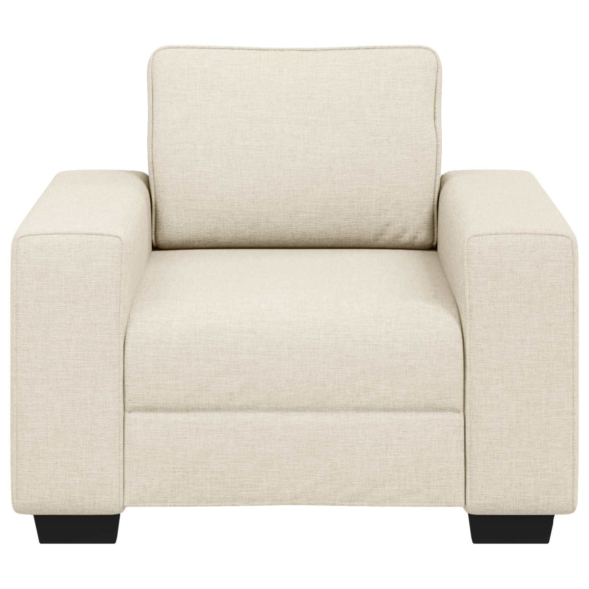 Sofa 2 pcs Bež 221 x 80 x 82 cm Platnasta tkanina
